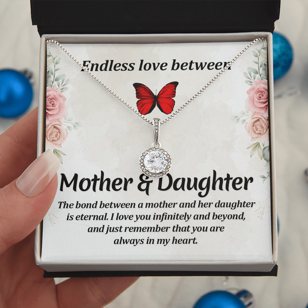 Mother & Daughter Necklace | Symbol of Love | Birthday or Mother's Day Jewelry Gift