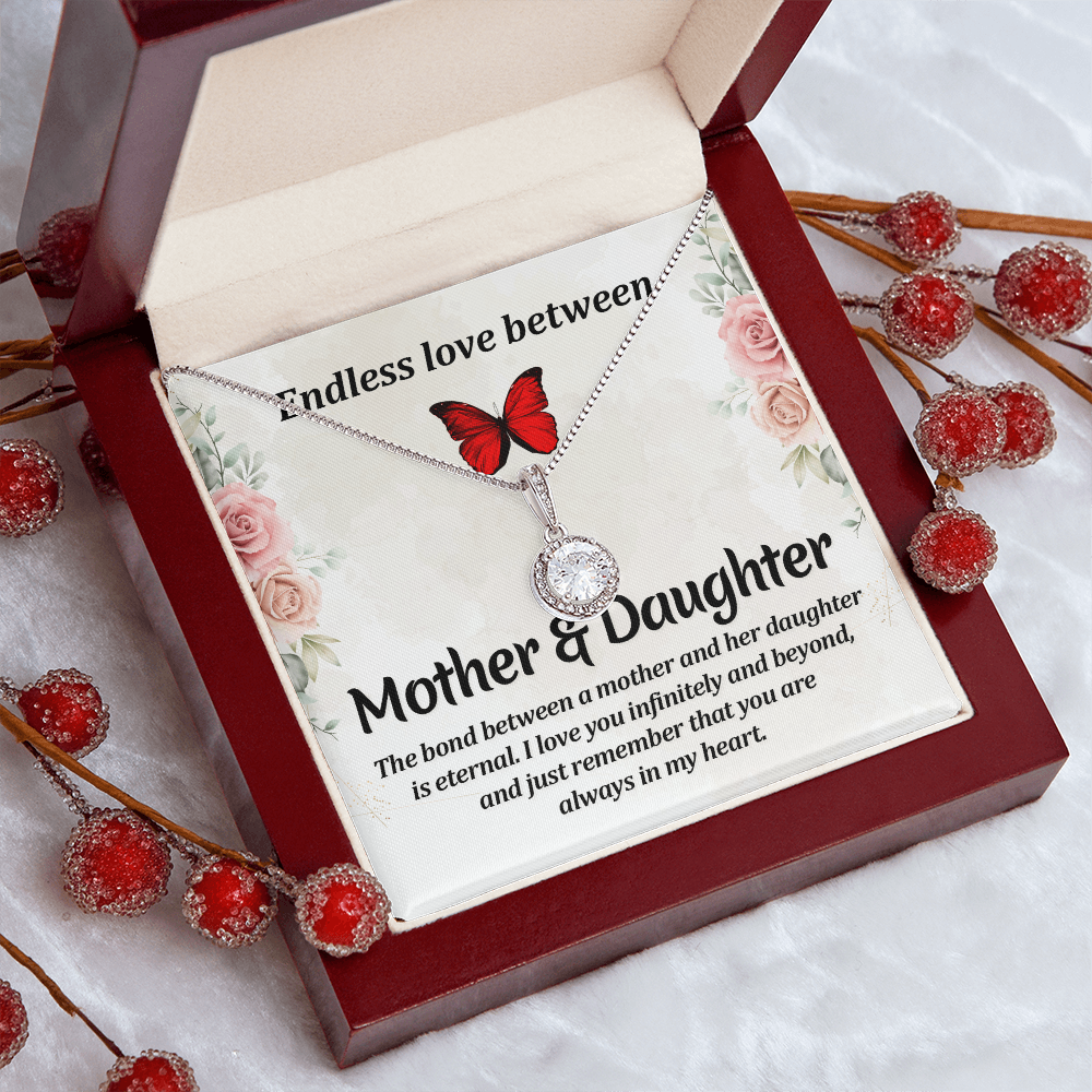 Mother & Daughter Necklace | Symbol of Love | Birthday or Mother's Day Jewelry Gift